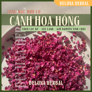 Cánh Hoa Hồng khô sấy lạnh | Màu sắc nguyên bản | Deluna Herbal