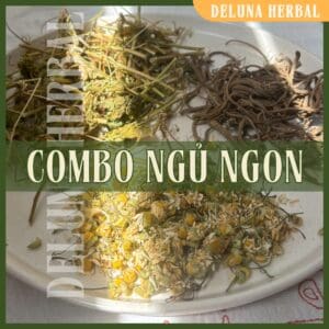 Combo Trà Ngủ Ngon | 100% thảo mộc hữu cơ tự nhiên | Deluna Herbal